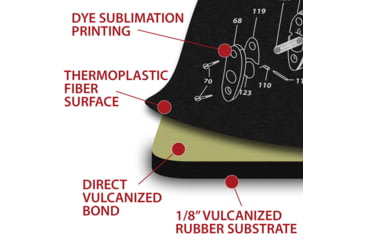 Image of TEKMAT LOGO GREY - 12X36IN 324AF3C0