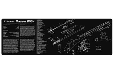 Image of TekMat Mauser K98 Gun Cleaning Mat, 36in, Black, TEK-R36-MAUSER
