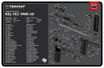 Image of TekMat Cleaning Mat, 17x11, Gray, Thermoplastic Fiber Top w/Vulcanized Rubber Back, TEK-R17-KEL-PMR3