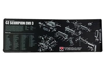 Image of TekMat TEKR36CZSCORPION CZ Scorpion EVO 3 Cleaning Mat Black/Gray Thermoplastic