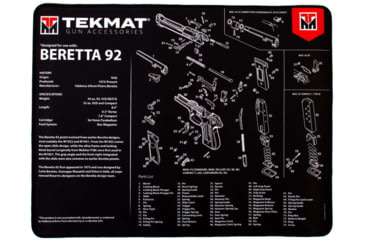 Image of TekMat Ultra 20 - Beretta 92 Gun Cleaning Mat, TEK-20-BER92