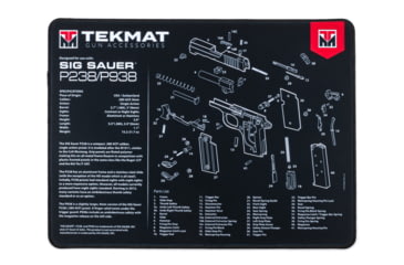 Image of TekMat Ultra 20 - Sig Sauer P238 Gun Cleaning Mat, Black, TEK-20-SIGP238