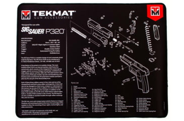Image of TekMat Ultra 20 - Sig Sauer P320 Gun Cleaning Mat, Black, TEK-20-SIGP320