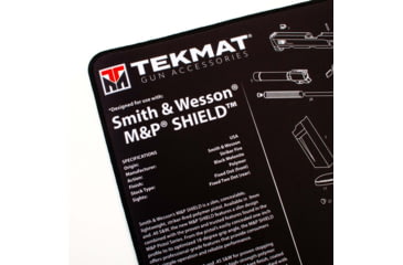 Image of TekMat Ultra 20 - Smith and Wesson MP Shield Gun Cleaning Mat, Black, TEK-20-SW-MP-SHIELD