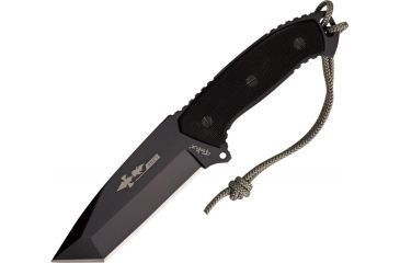 Image of Tekut Ares S Fixed Blade Knife, black finish 7Cr17MoV stainless blade, Textured black G-10 handle TK5025B