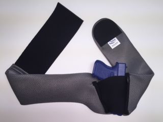 Image of Telor Tactical Comfort-Air Bodyband Holster For Sub-Compact Handgun, Left Handed, Gray, 4XL TTBB-10020-SC-4X-LF