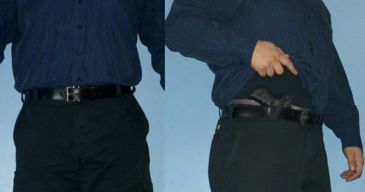Image of Telor Tactical Comfort-Air Bodyband Holster For Sub-Compact Handgun, Left Handed, Gray, 4XL TTBB-10020-SC-4X-LF