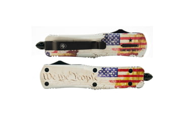 Image of Templar Knife Gen II Small We The People OTF Knife, 2.75in, Drop, Serrated, Silver, S-WTP-63-2