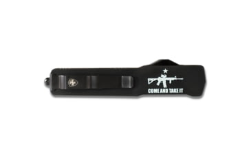 Image of Templar Knife Premium Lightweight Slim Come And Take It OTF Knife, 3in, Aluminum, Drop, Black D2, AR-15, MA-AR15-32-1