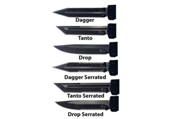 Image of Templar Knife Premium Lightweight Slim Eagle OTF Knife, 3.25in, Dagger, Black D2, MA-EG-12-1