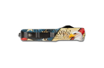 Image of Templar Knife Premium Lightweight Slim Eagle OTF Knife, 3.25in, Aluminum, Dagger, Black D2, MA-EG-12-1