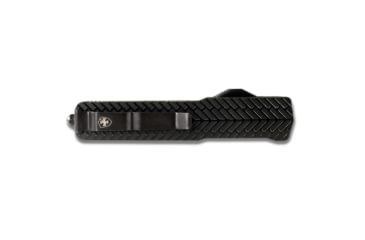 Image of Templar Knife Premium Lightweight Slim Herringbone OTF Knife, 3.25in, Aluminum, Drop, Black D2, MA-HBG-32-1