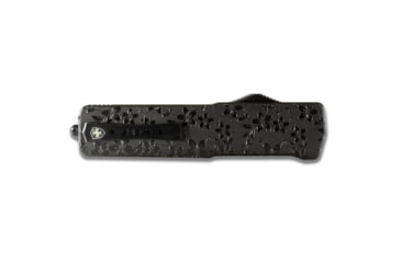 Image of Templar Knife Premium Lightweight Small Floral Gloss OTF Knife, 3in, Aluminum, Drop, Black D2, SA-FG-32-1
