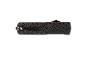 Image of Templar Knife Premium Weighted Diamond Plate OTF Knife, 3.55in, Drop, Black D2, LZ-DPG-42-1