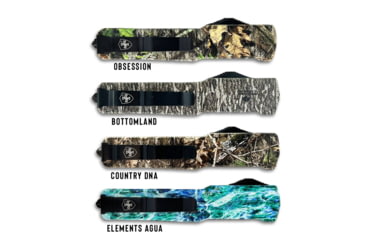 Image of Templar Knife Premium Weighted Small Zinc Mossy Oak OTF Knife, 3in, Dagger, Black D2, Mossy Oak Bottomland Handle, SZ-MOB-12-1