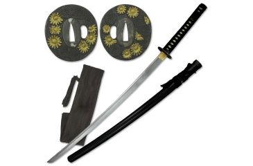 Image of Ten Ryu Fixed Blade, 41in, Carbon Steel Blade, Authentic Ray Skin Wrapped Handle MA-001B