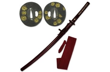 Image of Ten Ryu Fixed Blade, 41in, Carbon Steel Blade, Authentic Ray Skin Wrapped Handle MA-001R