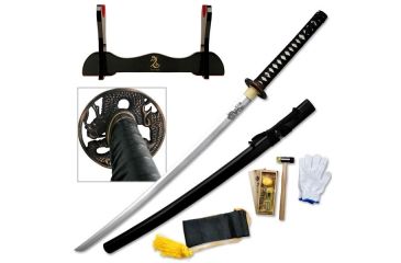 Image of Ten Ryu Fixed Blade, 41in, Carbon Steel Blade, Leather Wrapped Handle MAZ-018