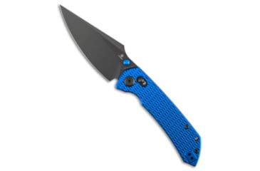 Image of Tenable Knives Tenable Fenrir Crossbar Lock Knife Blue Diamond Aluminum 3.4" Gray TiCN, Blue, Nitro-V, adult, BHQ-236327
