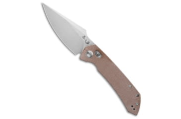 Image of Tenable Knives Tenable Fenrir Crossbar Lock Knife Brown Micarta 3.4" Stonewash, Brown, Nitro-V, adult, BHQ-221170