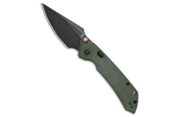 Image of Tenable Knives Tenable Fenrir Top Folding Knife, 3.40in, Nitro V Steel, Harpoon Blade, G-10, Green Handle, Green/Black, 7.85 inch, BHQ-223397