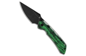 Image of Tenable Knives Tenable Fenrir Top Liner Lock Knife Misty Mountain Jade G-10 3.4" Black SW, Green/White, D2, adult, BHQ-227644