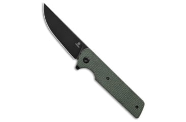 Image of Tenable Knives Anomaly Folding Knife, 3.14in, Nitro V Steel, Micarta, Green Handle, Green/Black Gray, 7.29 inch, BHQ-206550