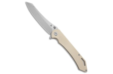 Image of Tenable Knives Colibri Tech Folding Knife, 4.34in, Nitro V Steel, Sheepsfoot Blade, G-10, White Handle, White/Gray, 9.89 inch, BHQ-210653