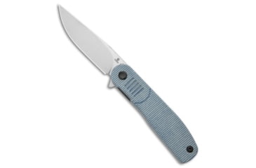 Image of Tenable Knives Einar Folding Knife, 3.13in, Nitro V Steel, Drop Point Blade, Micarta, Blue Handle, Blue/Gray, 7.21 inch, BHQ-215987