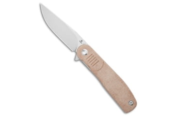 Image of Tenable Knives Einar Folding Knife, 3.13in, Nitro V Steel, Drop Point Blade, Micarta, Brown Handle, Brown/Gray, 7.21 inch, BHQ-215988