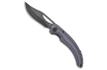 Image of Tenable Knives Gideon Folding Knife, 3.50in, Nitro V Steel, Clip Point Blade, Micarta, Purple Handle, Purple/Black Gray, 8.01 inch, BHQ-217067