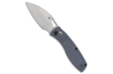 Image of Tenable Knives Tenable Knives Heron Crossbar Lock Knife Gray G-10 3.1" Stonewash, Gray, Nitro-V, adult, BHQ-226760