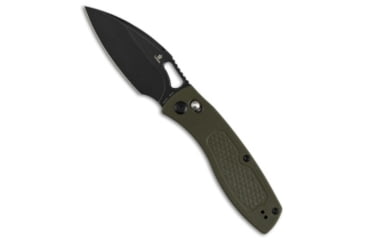 Image of Tenable Knives Tenable Knives Heron Crossbar Lock Knife Olive Green G-10 3.1" Black SW, Green, Nitro-V, adult, BHQ-226759