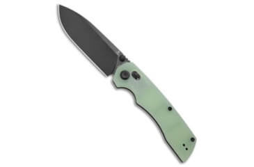Image of Tenable Knives Kryo Crossbar Lock Folding Knife, 3.58in, Sandvik 14C28N, Drop Point Blade, G-10, Jade Handle, Jade/Black Gray, 8.08 inch, BHQ-211034