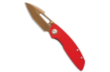 Image of Tenable Knives Tenable Knives Link Liner Lock Knife Red G-10 3" Rose Gold, Red, 14C28N, adult, BHQ-229985