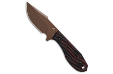 Image of Tenable Knives Tenable Knives Tiny Dancer Fixed Blade Knife Red/BLK G-Mascus 3.17&quot; Rose Gold, Black/Red, D2, adult, BHQ-219747