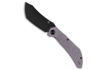 Image of Tenable Knives Tenable Knives Tipper Liner Lock Knife Purple Micarta 3.4" Black SW, Purple, Nitro-V, adult, BHQ-228669
