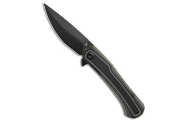 Image of Tenable Knives Tenable Kratos Liner Lock Knife Black/Green G-10 3.79" Black Stonewash, Black/Green, Nitro-V, adult, BHQ-219734