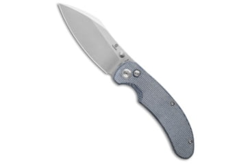 Image of Tenable Knives Nesstreet Folding Knife, 3.58in, Sandvik 14C28N, Sheepsfoot Blade, Micarta, Blue Handle, Blue/Gray, 8.05 inch, BHQ-200971