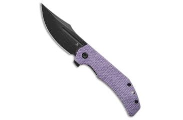 Image of Tenable Knives Tenable Orion Liner Lock Knife Purple Micarta 3.1" Black SW Milled, Purple, Nitro-V, adult, BHQ-230015