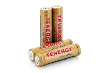Image of Tenergy 14500 3.7V 800mAh 2.96Wh Li-Ion Rechargeable Battery,Gold,Pack of 4 w/PCB, 30021