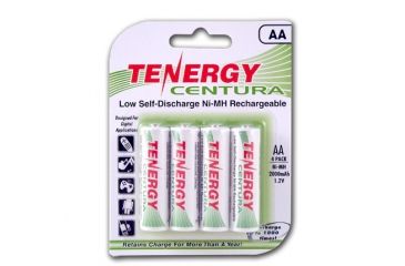 Image of Tenergy Centura Nimh AA 4 Battery Pack, White 10321