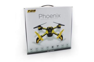 Image of Tenergy Phoenix 6CH WIFI FPV Modular Quadcopter with Collision Avoidance Module, Black/Yellow 61336