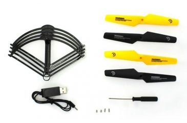 Image of Tenergy Phoenix 6CH WIFI FPV Modular Quadcopter with Collision Avoidance Module, Black/Yellow 61336