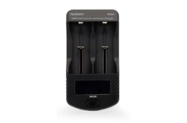 Image of Tenergy TN261 2 Bay Smart Universal Charger,Black w/2 x T35U 3.6V 3500mAh Li-Ion Rechargeable Batteries, 02261-02