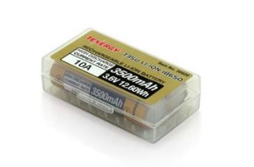 Image of Tenergy TN261 2 Bay Smart Universal Charger,Black w/2 x T35U 3.6V 3500mAh Li-Ion Rechargeable Batteries, 02261-02