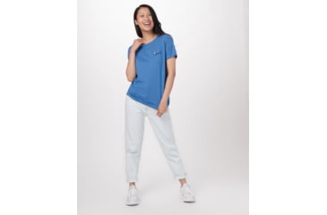 Image of Tentree Forest Mix Short Sleeve T-Shirt - Women's, Blue Jay Blue Heather, L, TCW1719-0444-L