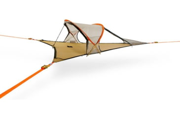 Image of Tentsile Tents Connect 2 person Tree Tent w/ Adjustable Double Hammock Bed, Removable Rainfly, Nylon-Polyester, 4 Seasons, Safari CTTSAF