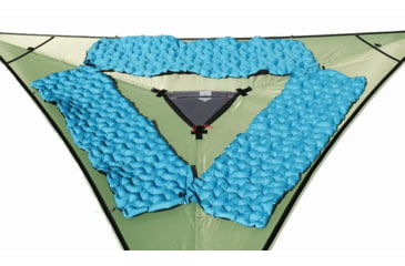 Image of Tentsile Tents SkyPad Inflatable Dual Chamber 75D Polyester Camping Mattress, Blue SKYPAD