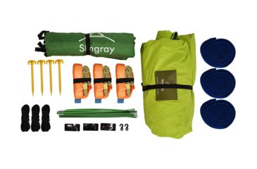 Image of Tentsile Tents Stingray Tree Tent, 3-Person, 880 lbs/ 400 kg Max Weight Capacity, Forest Green, S3FOR